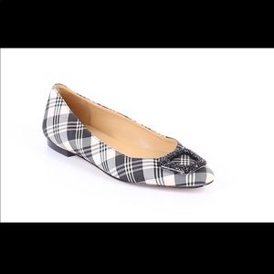Talbots Grey Plaid Flats - Size 7